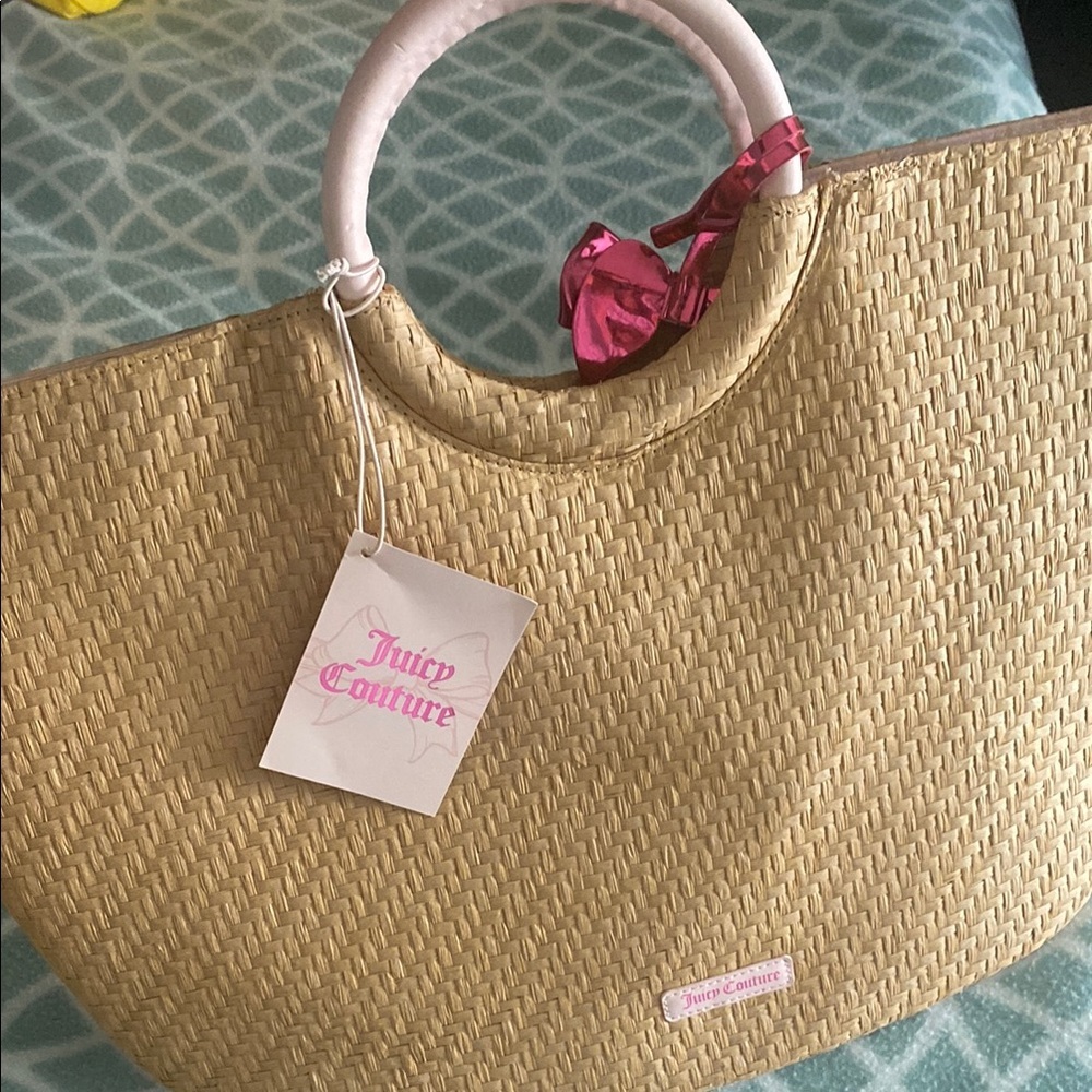 Juicy Couture Gold Tote Bag with Elegant Design